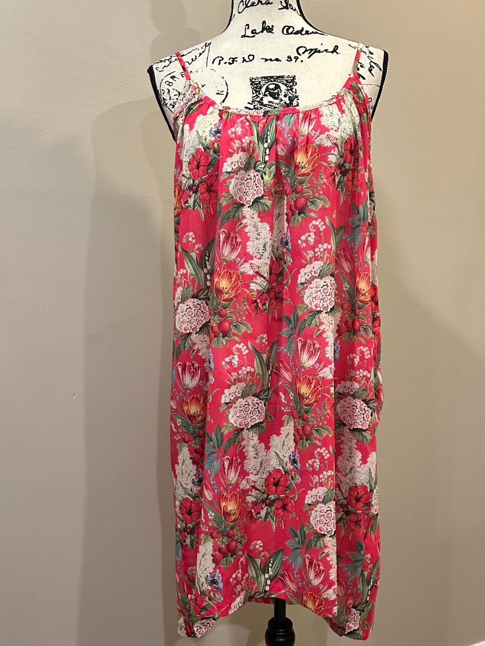 Papinelle 100% Cotton Geranium Floral Chemise